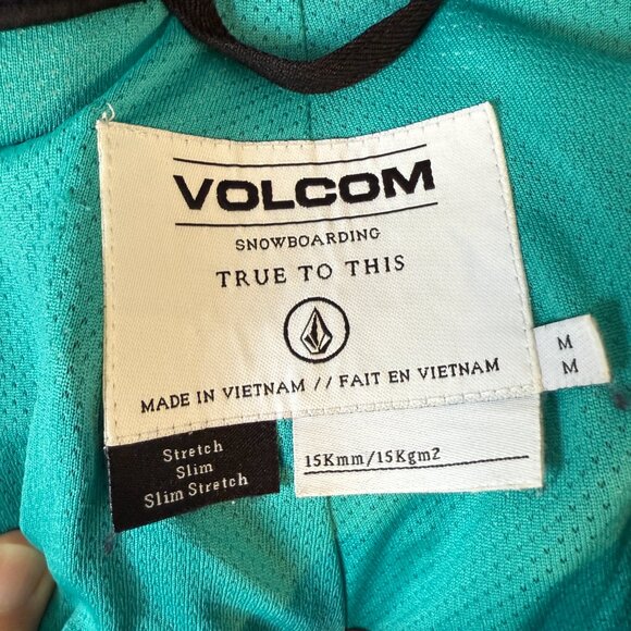 Volcom Snowboarding Ski Pants Black Stretch Slim Fit 15K Waterproof Medium - Picture 9 of 10